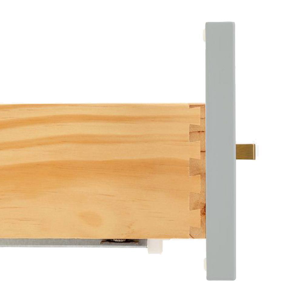 Gray 42'' Freestanding Wood Bathroom Vanity Base with Brass Hardware