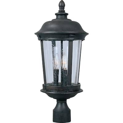 Maxim Lighting Dover DC 3-Light Bronze Outdoor Pole/Post Mount-3021CDBZ ...