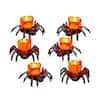 U-Vathing 12-Pack Halloween Pumpkin LED Tealight Candles – Flickering Flameless Votives With Spooky Ghost & Spider Faces