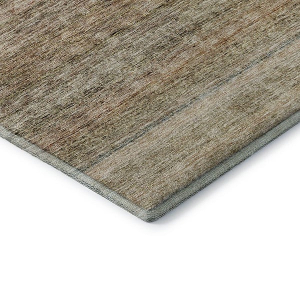 Mayfield Premium Machine Washable Abstract AMF1167 Copper 2 ft. 3 in. x 7 ft. 6 in. Runner Rug