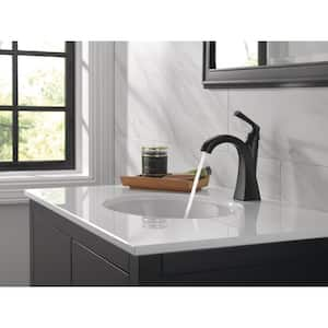 Pierce Single Hole Single-Handle Bathroom Faucet in Matte Black