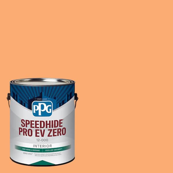 Speedhide Pro EV Zero 1 gal. PPG1197-5 Orange Marmalade Flat Interior Paint