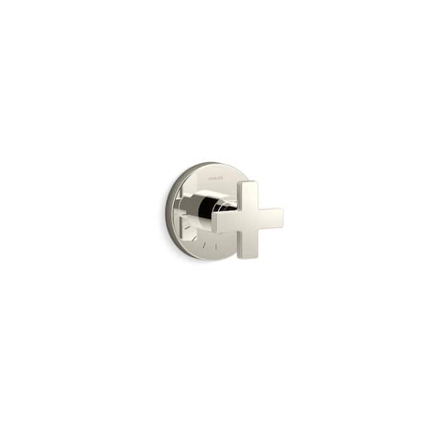 KOHLER Composed Mastershower Volume Control Valve Trim With Cross Handle in Vibrant Polished Nickel