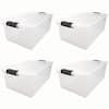 Homz 66 Qt Clear Storage Organizing Container Bin with Latching Lids (4  Pack) - Bed Bath & Beyond - 37179563