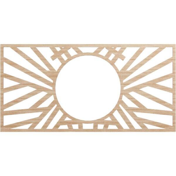 Ekena Millwork 0.375 in. x 30 in. x 15 in. Wood (Alder) Medallion Moulding