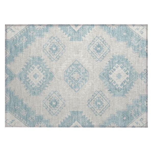 Chantille Machine Washable Indoor/Outdoor Abstract ACN3011 Tin 3 ft. x 4 ft. Area Rug