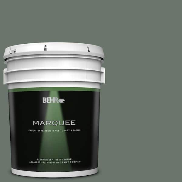 BEHR MARQUEE 5 gal. #PPU12-18 Heritage Park Semi-Gloss Enamel Exterior Paint & Primer