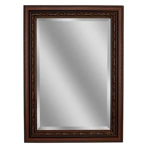 Addyson 30 in. W x 36 in. H Framed Rectangular Beveled Edge Bathroom Vanity Mirror in Copper