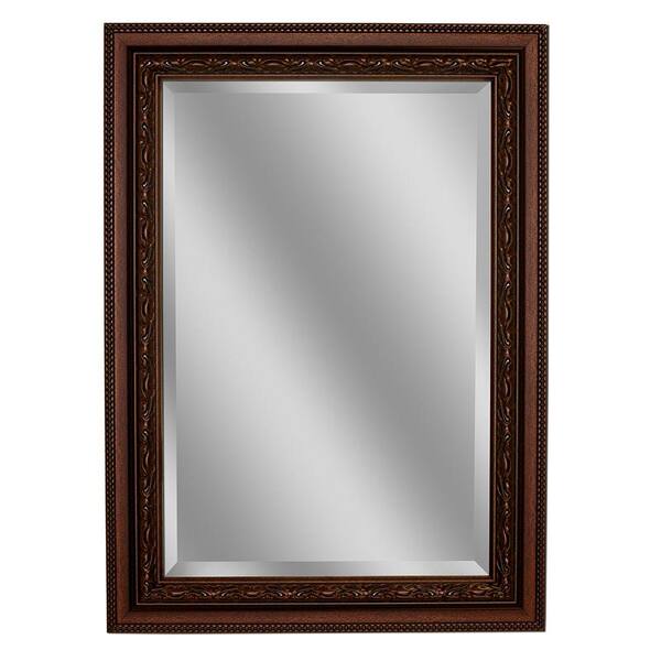 Deco Mirror Addyson 32 in. x 44 in. Single Framed Wall Mirror in Copper