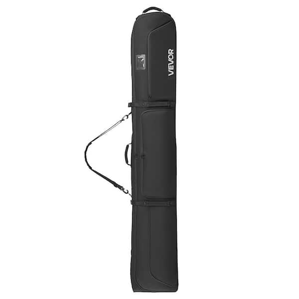 Ski Roller Bag Up to 74.8 in. Padded Snowboard Bag with Wheels for Air Travel 600D Waterproof Oxford Fabric Toiletry Bag