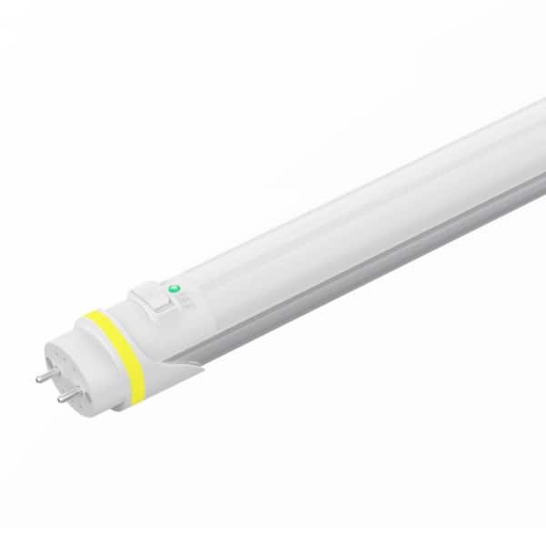 12.5-Watt 4 ft. Linear T8 LED Emergency Tube Light Bulb Non-Dimmable Bypass Type B Daylight 5000K (2-Pack) 82374