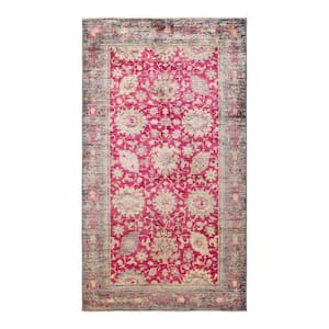 Serapi One-of-a-Kind Traditional Purple 5 ft. x 8 ft. Hand Knotted Tribal Area Rug