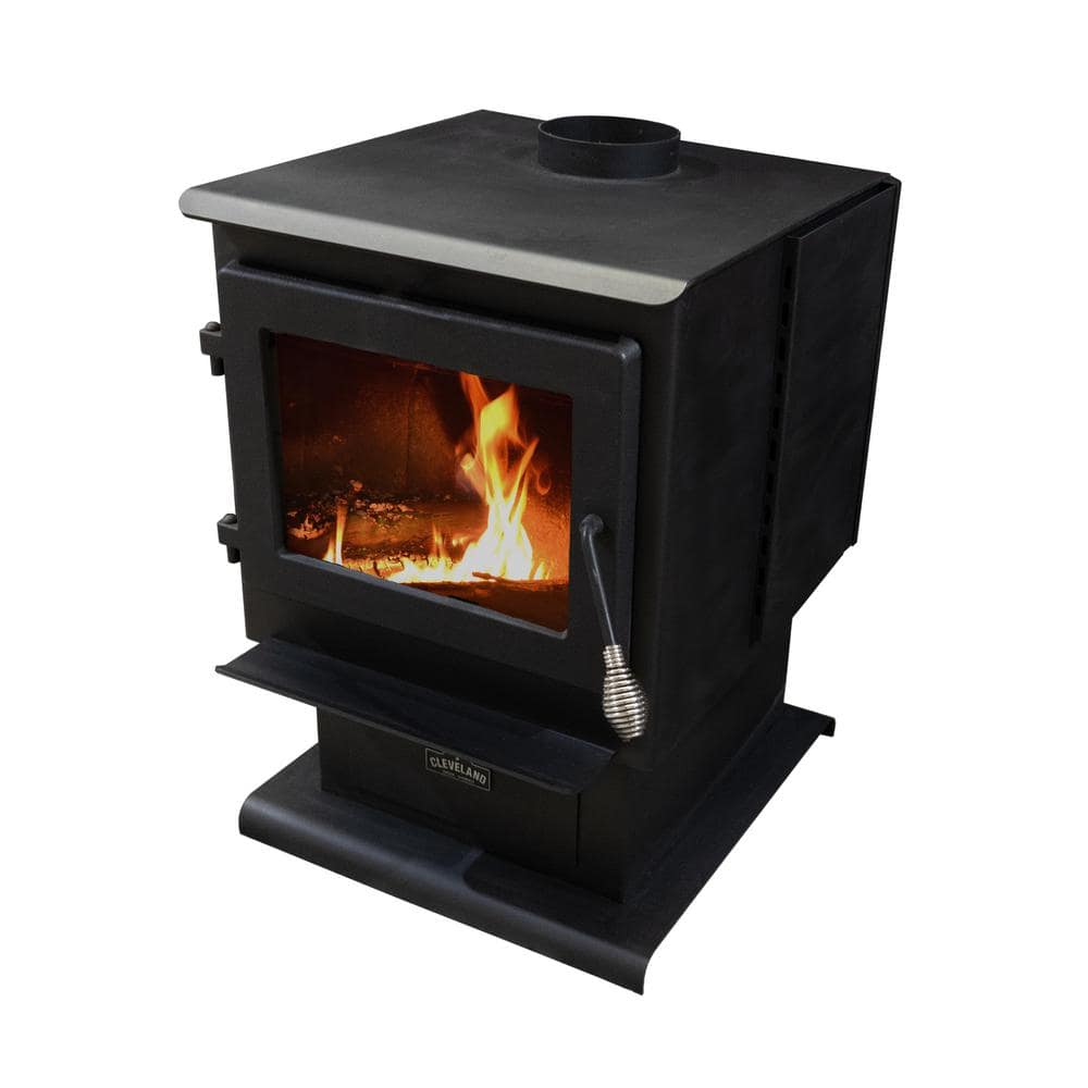Pleasant Hearth 2,500 sq. ft. Pedestal Wood Burning Stove with Stainless  Steel Ash Lip HWS-2200 - The Home Depot