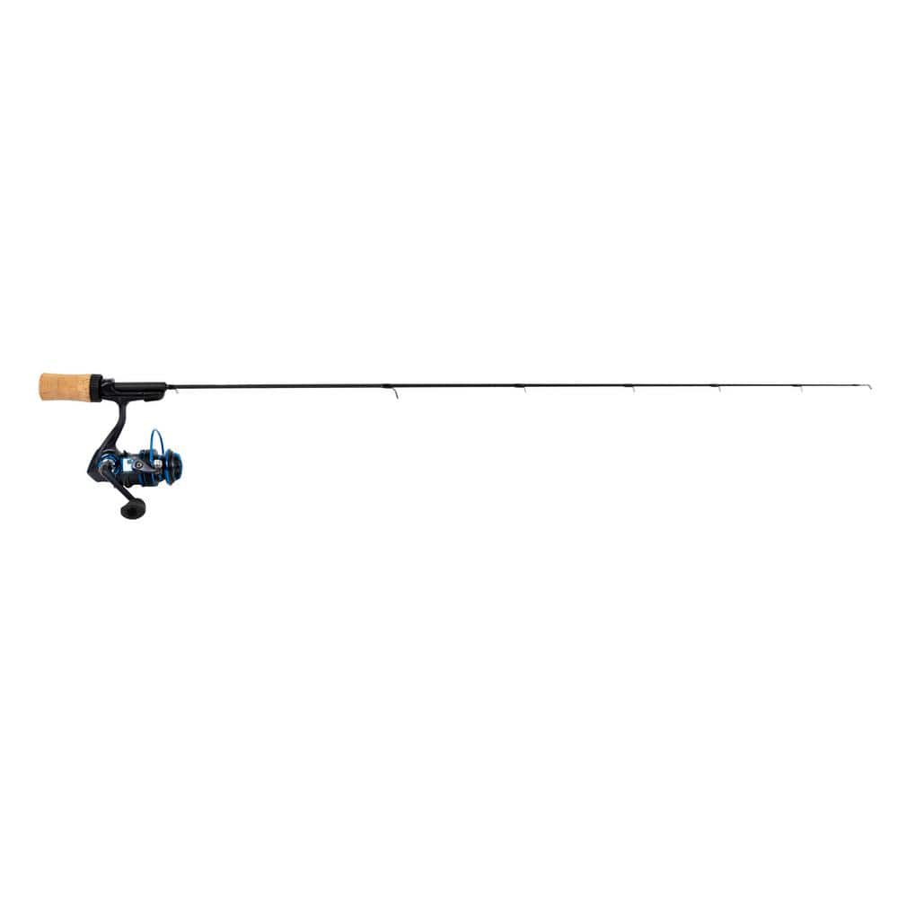 Quantum Ice Spinning Reel and Ice Fishing Rod Combo, Black
