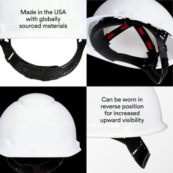 3M™ Hard Hat Vented Cap Style with Pin-Lock Adjustment
