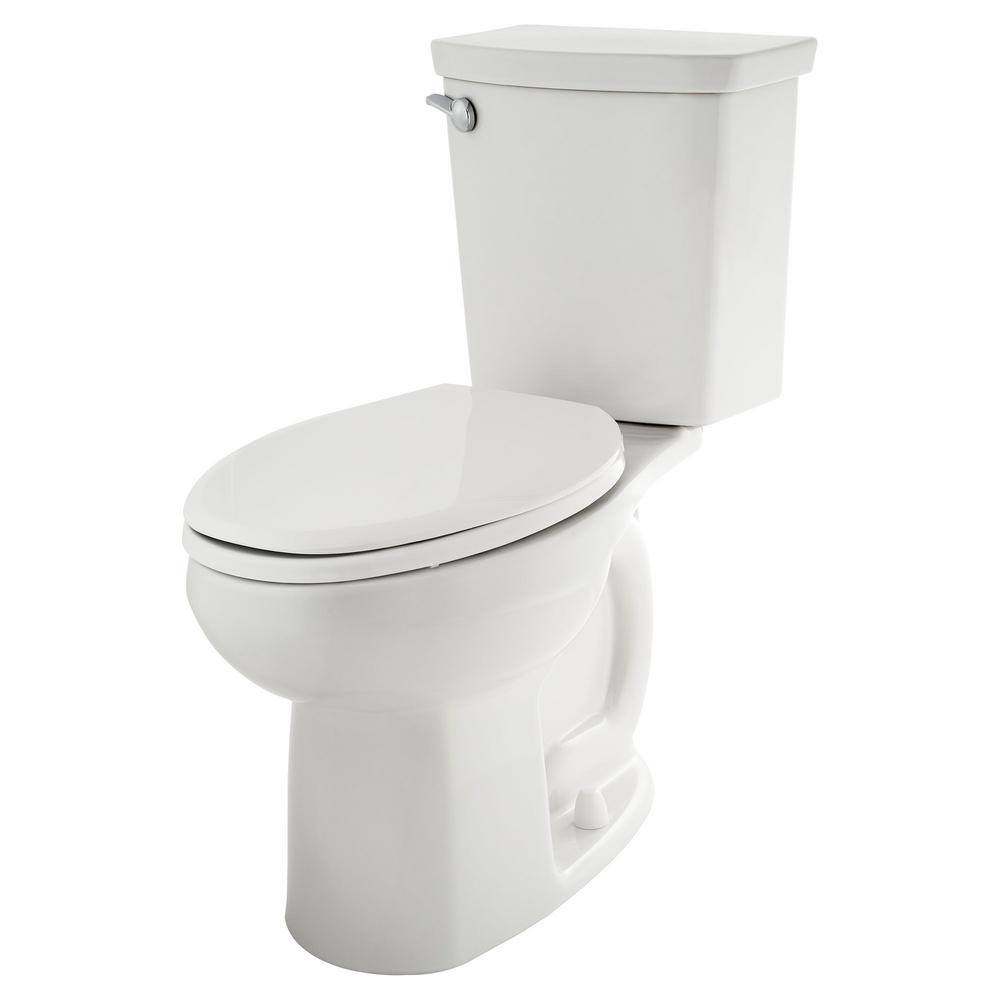 White Vitreous China High Efficiency Dual Flush Elongated Toilet