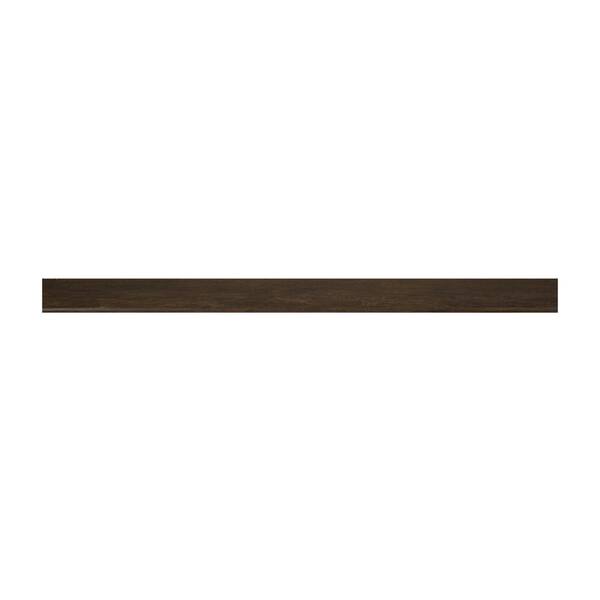 Aged Walnut 0.75 in. T x 2.75 in. W x 94 in. L Luxury Vinyl Flush Stairnose Molding