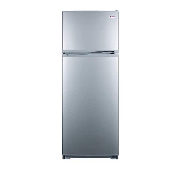 Summit Appliance 9.4 cu. ft. Top Freezer Refrigerator in Platinum, Counter Depth-DISCONTINUED