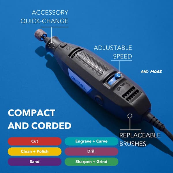 3100 1.2 Amp Variable Speed Rotary Tool Kit with 15 Accessories and 1 Attachment