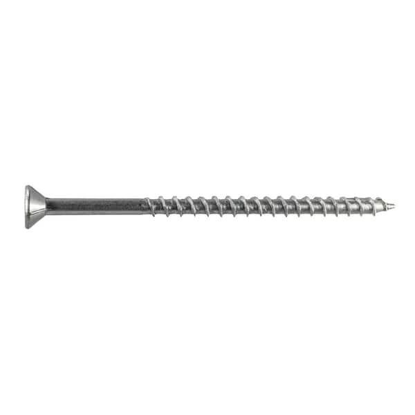 Simpson Strong-Tie #12 x 4 in. T-27, Flat Head, Type 316 Stainless Steel Deck-Drive DWP Wood Screw (20-Pack)
