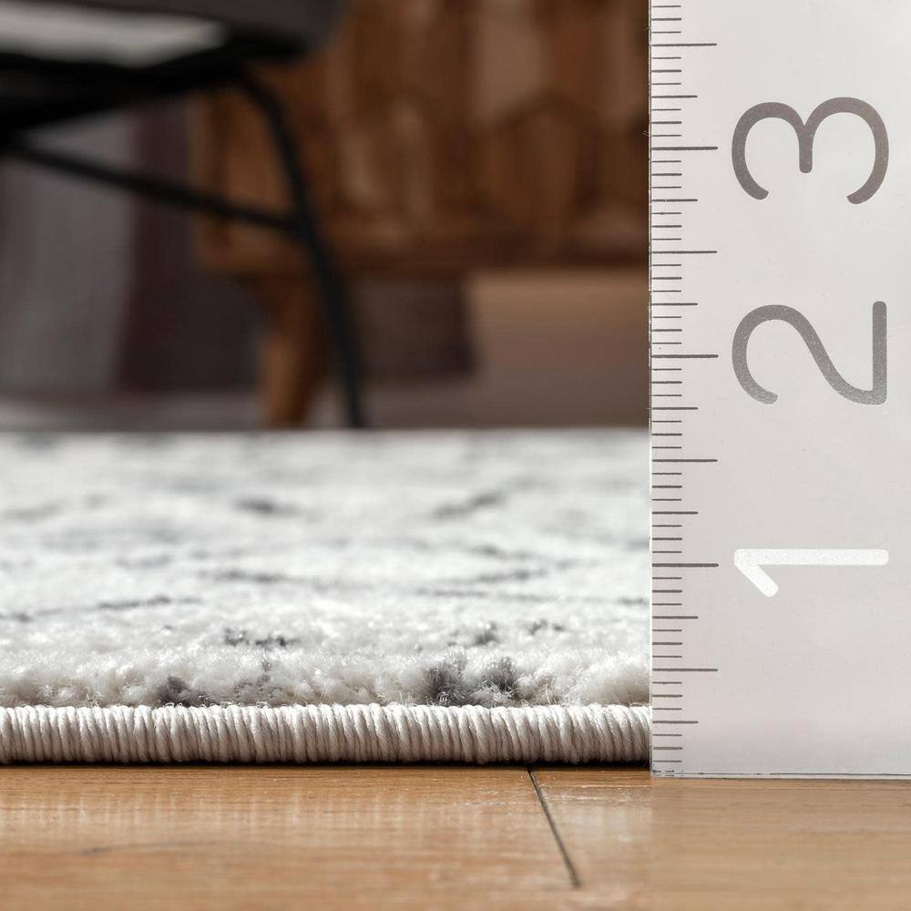 Handmade Gray Trellis Rectangular Reversible Area Rug