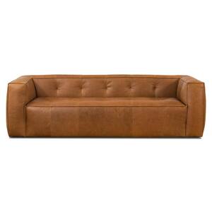 Capa 92 in.Saddle Tan Straight Leather Sofa