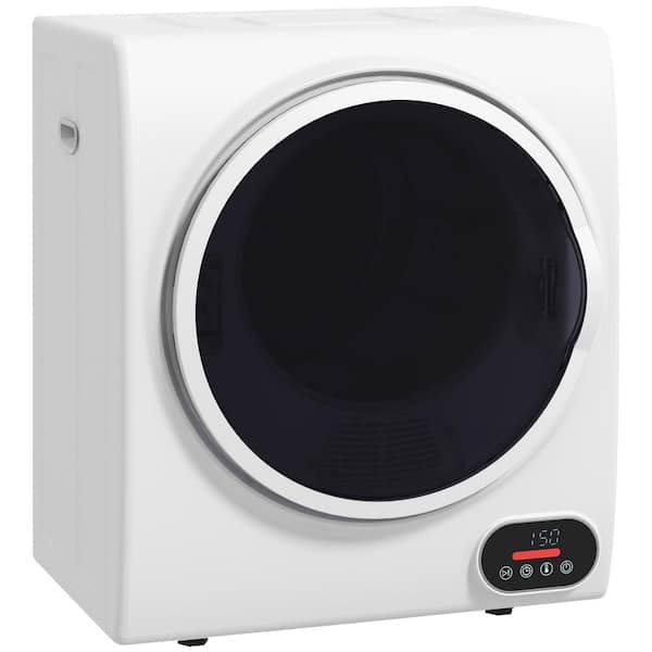 HOMCOM 1.5 cu. ft ventless Top Load Gas Dryer in White