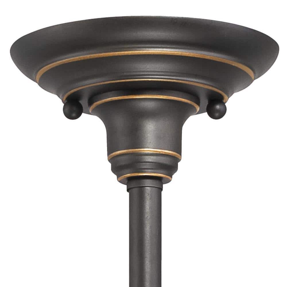 Iron Hill Oil Rubbed Bronze 4-Light Convertible Chandelier