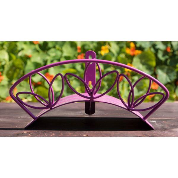 Yard Butler 125 ft. Purple Wall Mounted Hose Hanger Yard Butler 125 ft. Purple Wall Mounted Hose Hanger