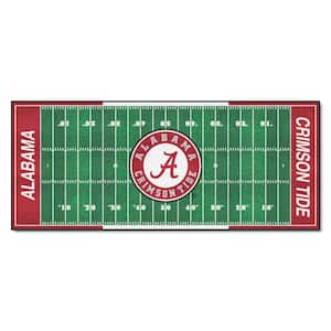 University of Alabama 3 ft. x 6 ft. Football Field Rug Runner Rug