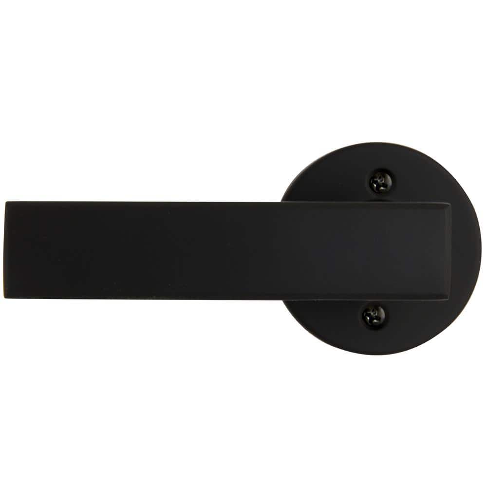 Westwood Matte Black Dummy Door Lever with Round Rose