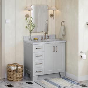 Taylor 36 in. W x 21.5 in. D x 34.5 in. H Freestanding Bath Vanity Cabinet Only in Grey