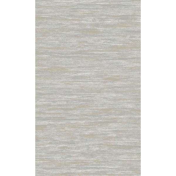 Walls Republic Grey Textured Metallic Horizontal Stripes Shelf Liner Non-Woven WallpaperDouble Roll (57 sq. ft.)