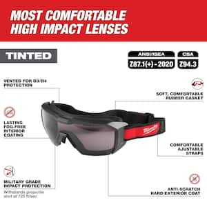 Tinted Low Profile Dual Coat Len's Vented Goggles