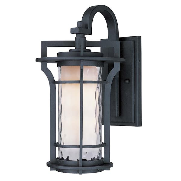 Maxim Lighting Oakville 12 in. W 1-Light Black Oxide Outdoor Wall Lantern Sconce