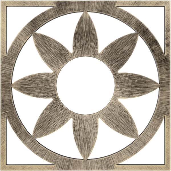 Ekena Millwork 3/4 in. x 26 in. x 26 in. Blume Architectural Grade PVC Peirced Ceiling Medallion