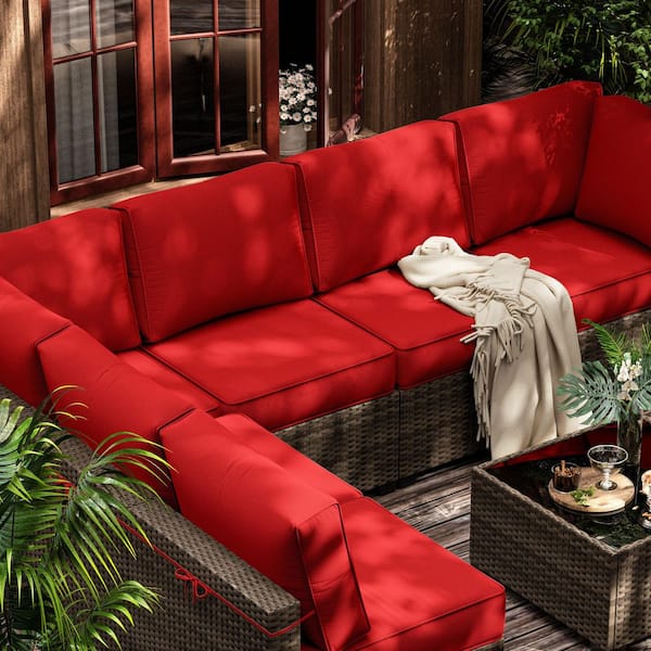 Pillow Patio Slipcovers Kimunuk 14-Piece Outdoor Cushion Covers