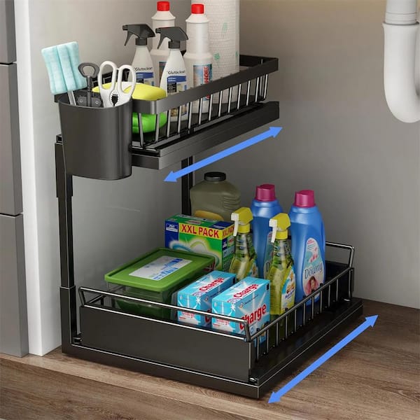 Racks for under online the sink