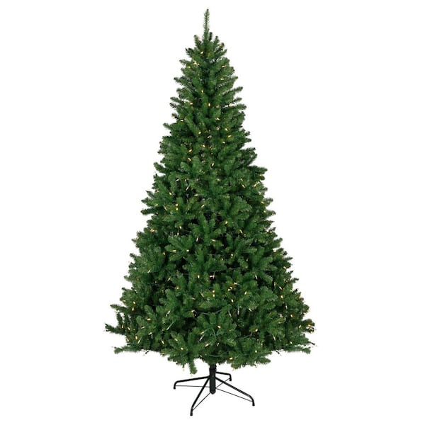 7.5 ft. Pre-Lit Manchester Pine Instant Connect Artificial Christmas Tree Dual LED Lights