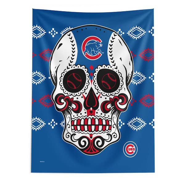 THE NORTHWEST GROUP MLB Cubs Candy Skull Printed Wall Hanging