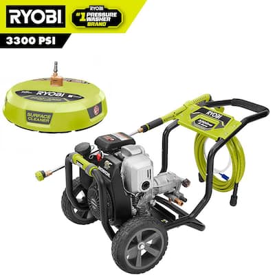 RYOBI 3400 PSI 2.3 GPM Cold Water Gas Pressure Washer with 16 in. Surface Cleaner