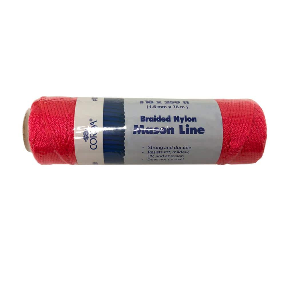 Dia x 260 ft L White  Twisted  Nylon  Mason Line Twine Wellington  #18 in 