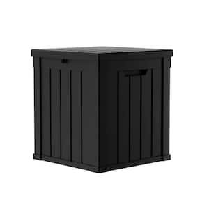 40 gal. Resin Wood Look Outdoor Storage Deck Box with Lockable Lid