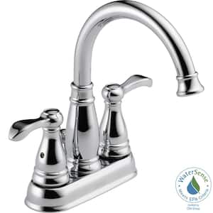Porter 4 in. Centerset 2-Handle High-Arc Bathroom Faucet in Chrome