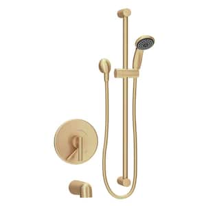 Dia 1-Handle Tub/Hand Shower Trim Kit in Brushed Bronze (Valve Not Included)