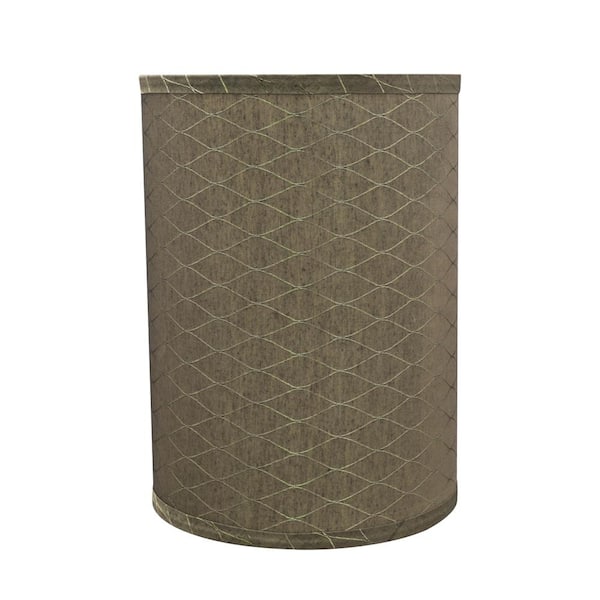 Aspen Creative Corporation 8 in. x 11 in. Light Brown Hardback Drum/Cylinder Lamp Shade