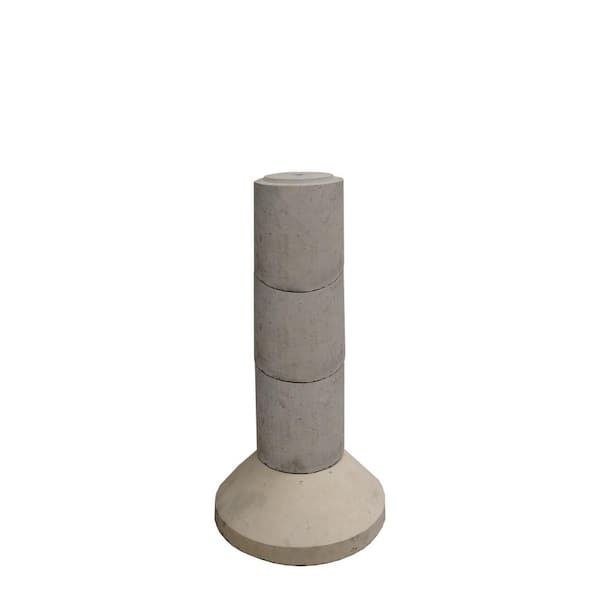 EZ Tube 4-Section 40 in. Stackable Precast Concrete Pier-Type Footing  EZTUBE4 - The Home Depot