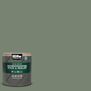1 qt. #ICC-77 Sage Green Solid Color Waterproofing Exterior Wood Stain and Sealer