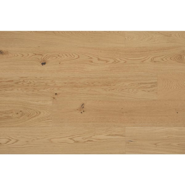 ASPEN FLOORING Marigold White Oak 9/16 in. T x 8.66 in. W Tongue and Groove Smooth Engineered Hardwood Flooring (31.25 sqft/case)