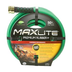 MAXLite Premium Rubber+ 1/2 in. x 50 ft. Heavy-Duty Hose